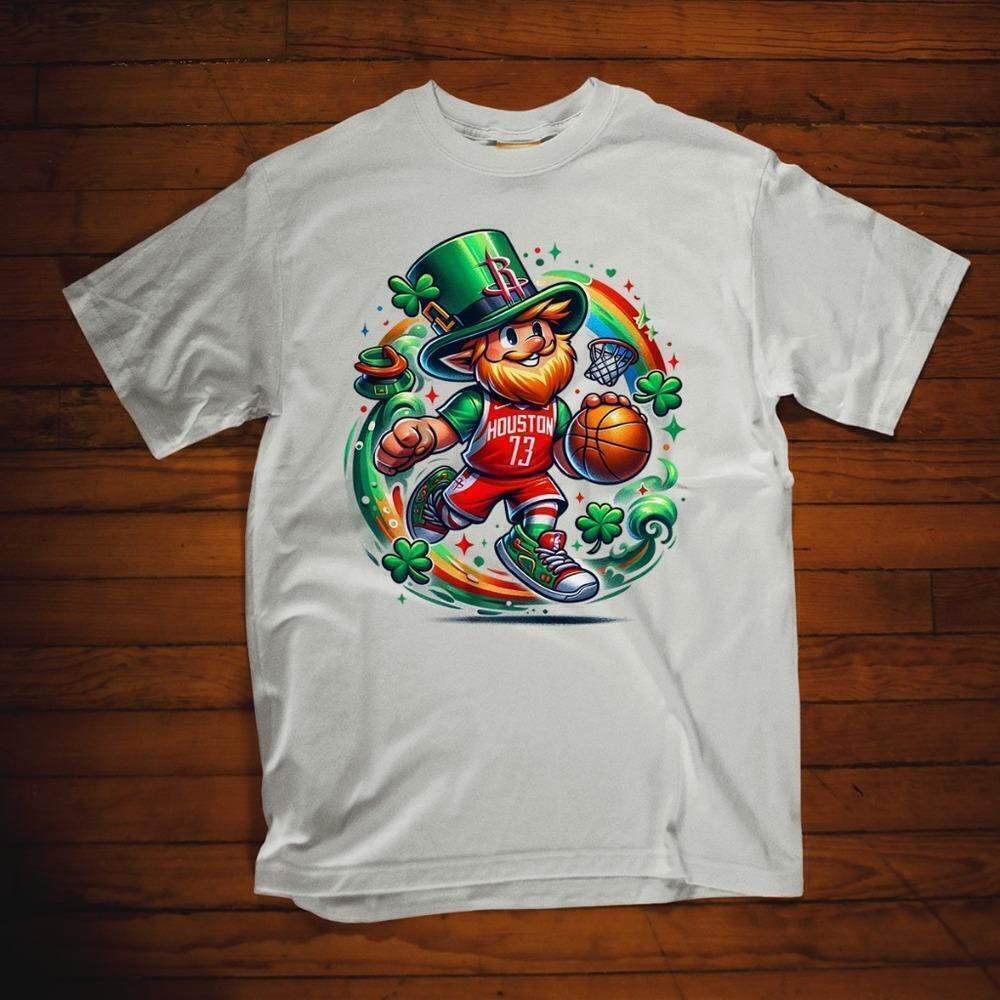 Houston Rockets St Patricks Day  Basketball Fan T-Shirt